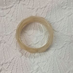 Chic Beige Bangle Bracelet